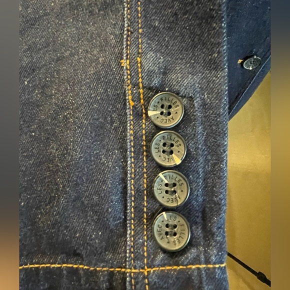 AVEC LES FILLES Tailored Double-Breasted Maxi, Denim Trench Coat, Sz. XS - Picture 11 of 16